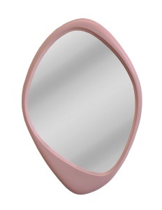 OGLINDA, ORGANIC 90CM, REALIZAT DIN POLIURETAN SI STICLA, CULOARE ROZ, ARTIM GROUP SELECTION - Img 2