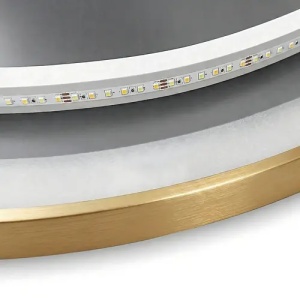 OGLINDA PENTRU BAIE, CU LED 100cm MMJ BRUSH GOLD, CALITATE SUPERIOARA - Img 6
