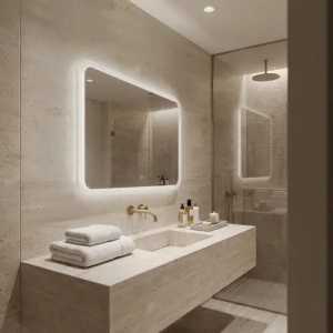 OGLINDA PENTRU BAIE, CU LED 80X60 CM, TOP-3,, CALITATE SUPERIOARA - Img 5