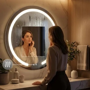 OGLINDA PENTRU BAIE, CU LED, MODERN 50 CM, CALITATE SUPERIOARA - Img 7