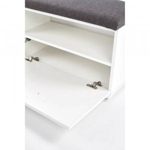 PANTOFAR LIMA ST-2, GRI/ALB, DIN PAL MELAMINAT, STIL MODERN, HALMAR - Img 4