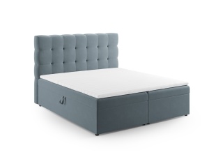 PAT BOXSPRING 180X200CM, CU LADA DEPOZITARE, DIN CATIFEA, DIVERSE NUANTE, ARTIM GROUP SELECTION - Img 3
