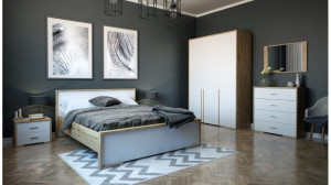PAT MODERN SIENNA TEDDY 160CM DE CALITATE DIN PLACI LAMINATE - Img 5