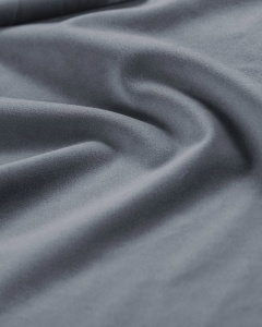 PAT SINGLE KAELLE, 90X200 CM, ALBASTRU DESCHIS, CU SOMIERA RABATABILA, CU TAPITERIE DIN TEXTIL CATIFEA BLUVEL, MICADONI - Img 5