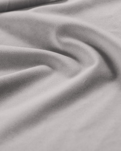 PAT SINGLE KAELLE, 90X200 CM, GRI DESCHIS, CU SOMIERA RABATABILA, CU TAPITERIE DIN TEXTIL CATIFEA BLUVEL, MICADONI - Img 5