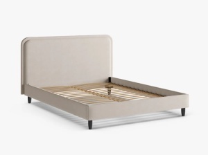 PAT TAPITAT AVELINE, 200X200, BEJ DESCHIS, CU TAPITERIE DIN TEXTIL STRUCTURAT WIND, MICADONI - Img 3