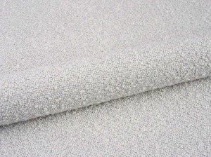 PAT TAPITAT, OVALO, 140x200, GRI DESCHIS, SOMIERA RABATABILA, CU TAPITERIE DIN TEXTIL BOUCLE BALOO, MICADONI - Img 5