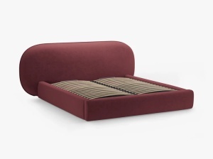 PAT TAPITAT, OVALO, 200x200, CIRES, SOMIERA RABATABILA, CU TAPITERIE DIN TEXTIL CHENILLE PERFECT HARMONY, MICADONI - Img 3