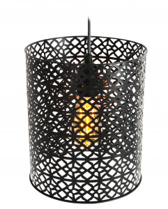 PENDUL LH2043, LOFT STYLE, 22x25/74 cm, NEGRU, DIN OTEL SI METAL DE INALTA CALITATE, STIL MODERN, TU - Img 3
