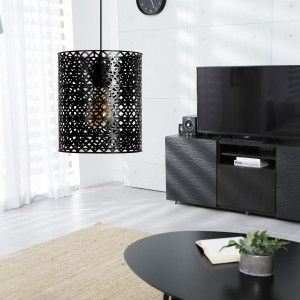 PENDUL LH2043, LOFT STYLE, 22x25/74 cm, NEGRU, DIN OTEL SI METAL DE INALTA CALITATE, STIL MODERN, TU - Img 5