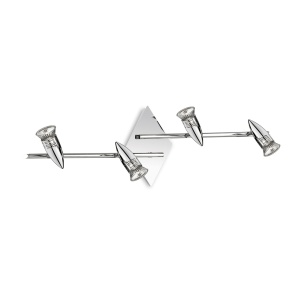 PLAFONIERA ALFA PL4 CROM STIL VINTAGE IDEAL LUX