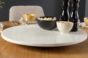 PLATOU ROTATIV, SERVANT 50CM, REALIZAT DIN MARMURA SI MDF, CULOARE MARMURA ALBA, ARTIM GROUP SELECTION - Img 3