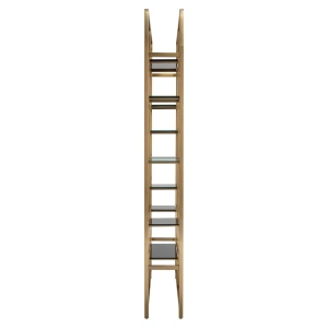 RAFT ORGANIZATOR MAGNUS 212461, CONFECTIONAT DIN OTEL INOXIDABIL SI STICLA SECURIZATA, CULOARE AURIU PERIAT, STIL MODERN - Img 5
