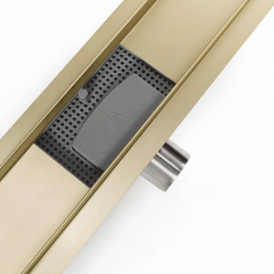RIGOLA DUS, REA NEO PURE, 70 CM, GOLD, DESIGN MODERN, CALITATE SUPERIOARA, REA - Img 6