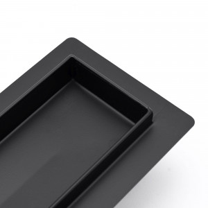 RIGOLA DUS, REA NEO PURE, 70, NEGRU MAT, DESIGN MODERN, CALITATE SUPERIOARA, REA - Img 1