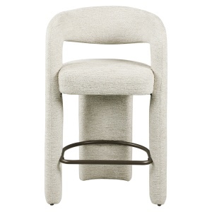 SCAUN BAR, DIN METAL/LEMN SI TEXTIL, CULOARE BEJ NATUR, RICHMOND INTERIORS - Img 7