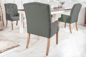 SCAUN CLASIC DE DINING, CASTLE GRI, DIN LEMN SI TEXTIL, COD 40075 - Img 3
