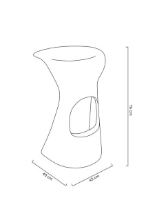 SCAUN DE BAR CAMINO ALB, 70 CM, CONFECTIONAT DIN POLIPROPILENA, STIL MODERN - Img 8