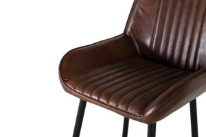 SCAUN DE BAR, COD 2162, DIN PIELE NATURALA SI METAL, ARTIM GROUP SELECTION - Img 5