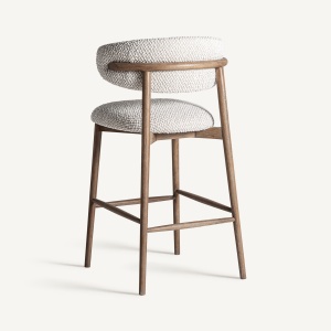 SCAUN DE BAR GERB 105CM, DIN LEMN SI TEXTIL, STIL MODERN, VICAL HOME - Img 4