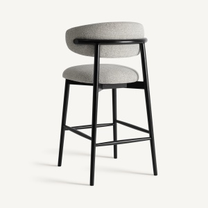 SCAUN DE BAR GLADES 107CM, DIN LEMN SI TEXTIL, STIL MODERN, VICAL HOME - Img 4