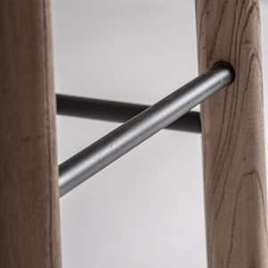 SCAUN DE BAR JACQUARD 106CM, DIN LEMN SI TEXTIL, STIL MODERN, VICAL HOME - Img 9