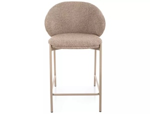 SCAUN DE BAR KIOTO H-2, CULOARE BEJ 253/CREM, TAPITERIE DIN TEXTIL SI METAL, STIL MODERN - Img 2