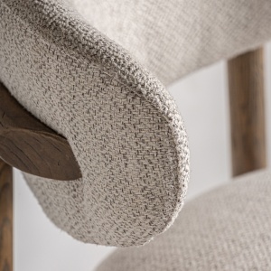 SCAUN DE BAR LAIRES 96CM, DIN LEMN DE FRASIN SI TEXTIL, STIL MODERN, VICAL HOME - Img 6