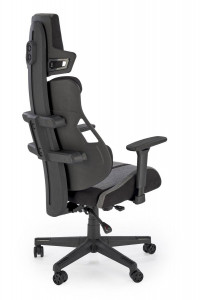 SCAUN DE BIROU NITRO 2, GRI/NEGRU, TAPITERIE DIN SOFA SI PICIOARE DIN METAL, STIL MODERN - Img 2