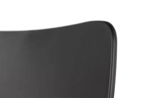 SCAUN DE CAFENEA/RESTAURANT, PLASTIC SI METAL, DE CULOARE NEAGRA - Img 3