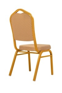 SCAUN DE EVENIMENTE HERA BEJ/AURIU, CONFECTIONAT DIN TEXTIL SI METAL, STIL MODERN - Img 2