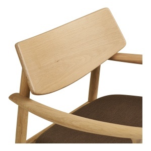 SCAUN DE RELAXARE OLVERA, DIN LEMN SI TEXTIL, CULOARE NATUR/MARO, HOUSE NORDIC - Img 6