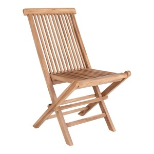 SCAUN DE TERASA TOLEDO, REALIZAT DIN LEMN DE TEC, CULOARE NATUR, HOUSE NORDIC