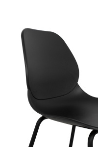 SCAUN DINING ARIA NEGRU, CONFECTIONAT DIN POLIPROPILENA SI METAL, STIL MODERN - Img 4