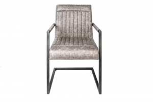 SCAUN DINING BIG GEORGE 39806 GRI ANTIC STIL VINTAGE - Img 3