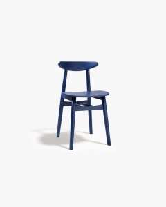 SCAUN DINING/BIROU ELIE, ALBASTRU, CONFECTIONAT DIN LEMN MASIV DE FAG, MICADONI
