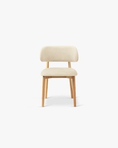 SCAUN DINING/BIROU EVAN, FILDES, TAPITAT CU TAPITERIE DIN TEXTIL CATIFEA MAGIC VELVET SI LEMN MASIV, MICADONI