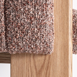 SCAUN DINING CLUNY, DIN LEMN DE STEJAR SI TEXTIL MARO, DESIGN CONTEMPORAN, VICAL HOME - Img 8