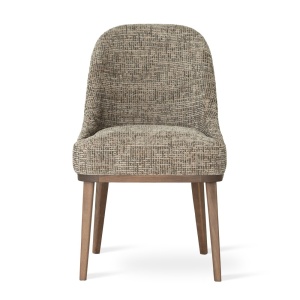 SCAUN DINING DALIA, CONFECTIONAT DIN LEMN, SPUMA, ARCURI SI TEXTIL, BEJ/NATURAL, STIL MODERN - Img 2