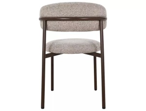 SCAUN DINING, ELTON II, CULOARE BEJ 253/NUC, TAPITERIE DIN TEXTIL SI METAL, STIL MODERN - Img 3
