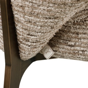 SCAUN DINING KENZI, REALIZAT DIN METAL, LEMN DE FAG SI TEXTIL IGNIFUG, CULOARE CAPPUCCINO, DESIGN DEOSEBIT, RICHMOND INTERIORS - Img 8