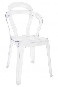 SCAUN DINING MERCI, DIN POLICARBONAT, TRANSPARENT
