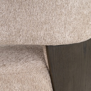 SCAUN DINING POLLUX, REALIZAT DIN METAL, LEMN DE FAG SI TEXTIL, CULOARE MARO/GRI DESIGN DEOSEBIT, RICHMOND INTERIORS - Img 3