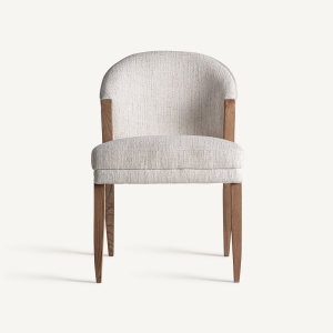 SCAUN DINING PRATI, REALIZAT DIN LEMN DE PIN SI TEXTIL, CULOARE MARO/BEJ, REALIZAT MANUAL, VICAL HOME - Img 2