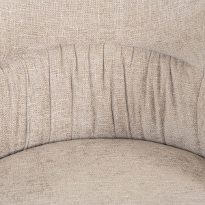 SCAUN DINING ROTATIV OLIVIA, REALIZAT DIN METAL SI TEXTIL, CULOARE CREM, DESIGN DEOSEBIT, RICHMOND INTERIORS - Img 4