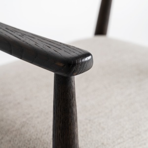 SCAUN DINING STAPLE, DIN LEMN DE FRASIN SI TEXTIL GRI, DESIGN CONTEMPORAN, VICAL HOME - Img 5