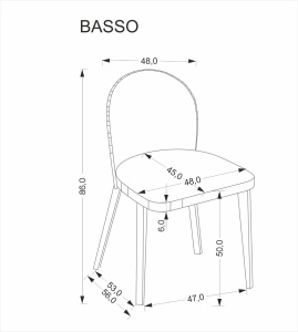SCAUN DINING STIL BASSO, GRI 96/STEJAR NATURAL, CU TAPITERIE DIN STOFA SI PICIOARE DIN LEMN MASIV, STIL CLASIC - Img 8
