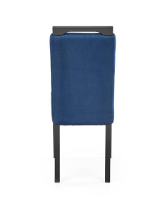 SCAUN DINING STIL CLARION 2, ALBASTRU MONOLITH 77/NEGRU, CU TAPITERIE DIN STOFA FINA SI PICIOARE DIN LEMN MASIV, STIL CLASIC - Img 3