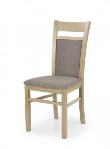 SCAUN DINING STIL GERARD 2, GRI INARI 23/STEJAR SONOMA, TAPITERIE DIN STOFA SI PICIOARE DIN LEMN MASIV DE FAG, STIL CLASIC - Img 2
