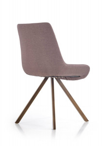 SCAUN DINING STIL K290, GRI/BRONZ, CU TAPITERIE DIN STOFA SI PICIOARE DIN METAL, STIL MODERN - Img 3